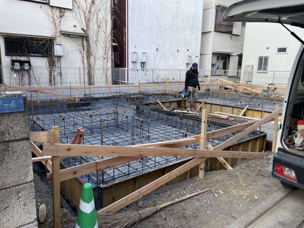 ふじみ野の木造アパート⑤配筋