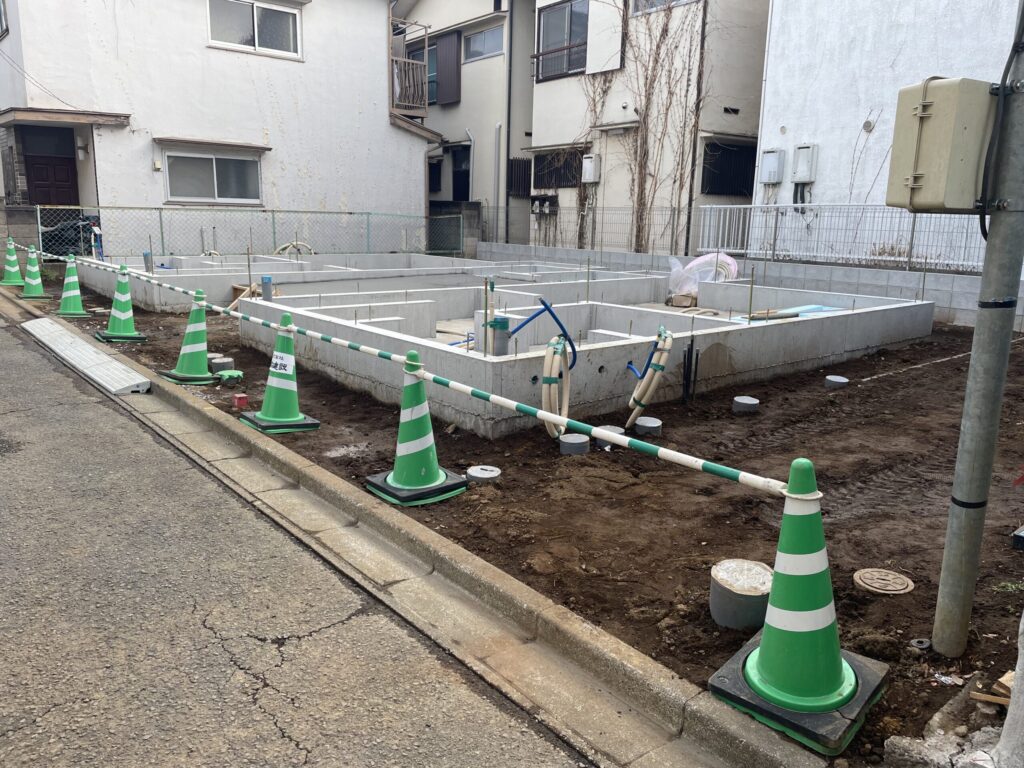 ふじみ野の木造アパート⑥基礎完成です