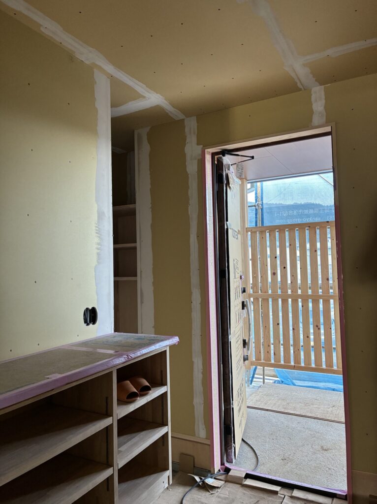 下直竹の木の家11 　大工さんの家具工事